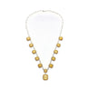 Magnificent GIA Certified 25 Carat Total Natural Fancy Yellow Diamond Necklace in 18K Gold