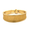 Matte Finish Flexibles Armband aus 18K massivem Gelbgold