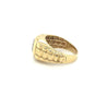 Men's Natural 1.70 Carat Round Cut Diamond In 14K Gold Bezel Set Ring