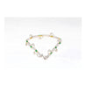 Natural 0.72 Carat Emerald & 2.08 Carat Diamond Charm Bracelet in 18K Gold