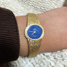 Omega De Ville Lapis Lazuli Dial 18K Gold Manual Wind Watch