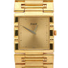 Piaget Dancer 80317 18K Gold Square Champagne Dial Integrated Bracelet Watch