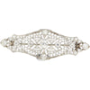 Platinum And 14K Gold 2.75 Carat Old European Cut Edwardian Brooch