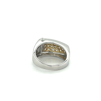Platinum and 18K Gold Unisex Natural Diamond Pinky Ring – Assay Jewelers