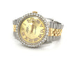 Rolex DateJust 16013 | 3 Carat Diamond Bezel and Roman Numeral Hour Marker with 36mm Dial