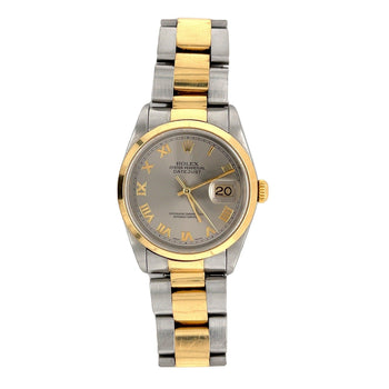 Rolex DateJust 36mm Gray Slate Dial Watch Ref. 16203 With Oyster Bracelet – Assay Jewelers