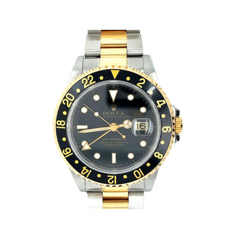 Rolex GMT-II Black Dial 40MM In 2-Tone With Oyster Bracelet Ref. 116713LN – Assay Jewelers