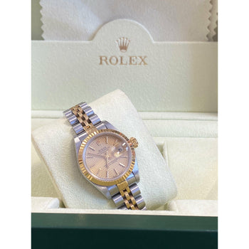 Rolex Ladies DateJust 26mm Gold Dial With Two-Tone Jubilee Strap – Assay Jewelers