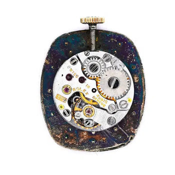 Rolex Orchid Blue Dial 18K Yellow Gold Vintage Cocktail Ladies Watch Face – Assay Jewelers