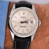 Rolex Oyster Date 15200 Automatic Watch Stainless Steel Silver Dial Strap