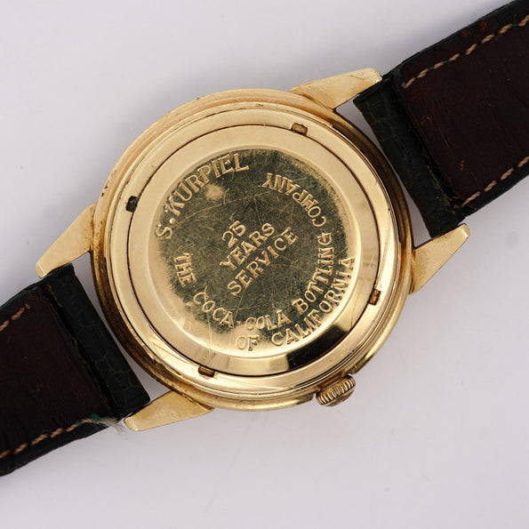 Rolex Tudor Prince 35mm Coca Cola 25 Years Service 14K Gold Watch