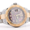 Rolex Yacht-Master 40 16623 Factory Black Mother of Pearl Dial 2 Tone Watch