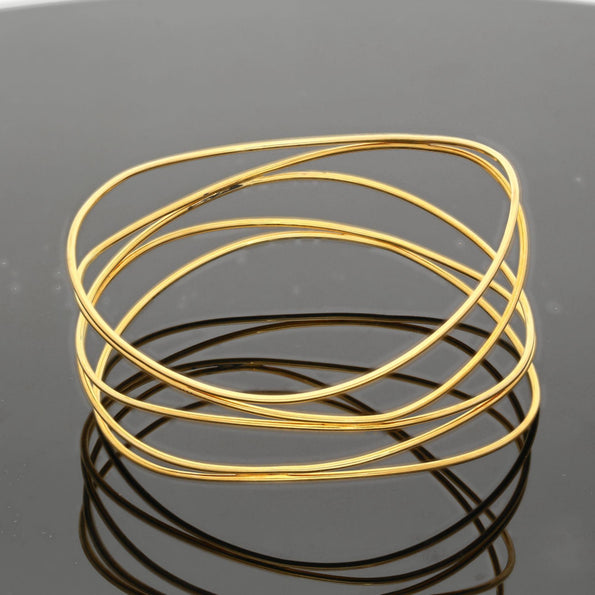 Tiffany & Co Elsa Peretti 18K Yellow Gold Vintage Bangle
