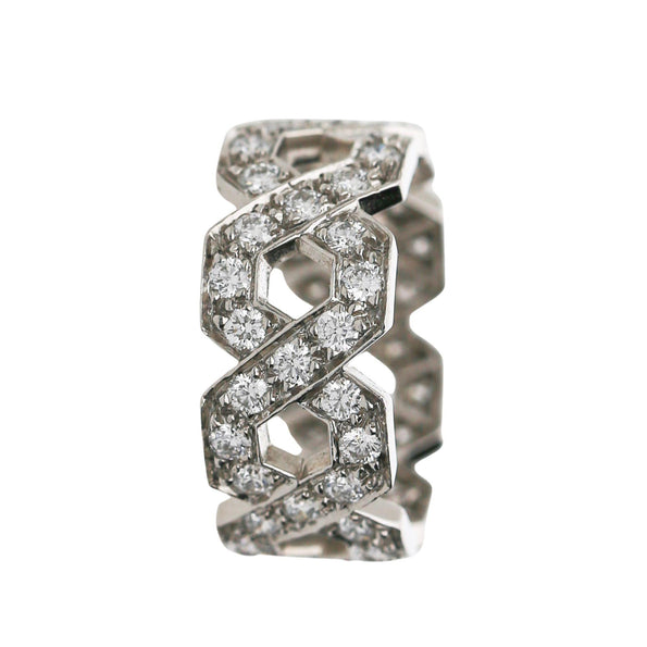 Tiffany & Co Hexagon 1.2 Carat Diamond Platinum Eternity Band Ring