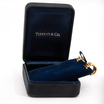 Tiffany & Co. 18K Gold Ribbed Huggie Latch Back Vintage Earrings – Assay Jewelers