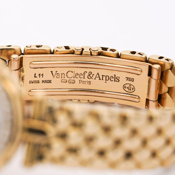 Van Cleef & Arpels La Collection 18K Gold Diamond Bezel Ladies Watch – Assay Jewelers