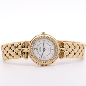 Van Cleef & Arpels La Collection 18K Gold Diamond Bezel Ladies Watch – Assay Jewelers