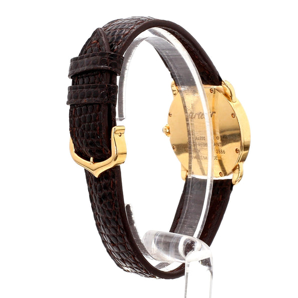 Vintage Cartier Ronde Louis 2886 Quartz 29mm 18K Gold Watch