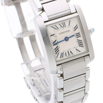 Vintage Cartier Tank Francaise W51008Q3 Silver Dial Steel Quartz Watch 20x25mm – Assay Jewelers