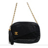 Vintage Chanel Camera 1992 Single Flap Bijoux Chain CC 24K Tassel Handbag Purse