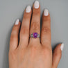 Vintage No Heat 7 Carat Purplish Pink Star Sapphire Platinum Art Deco Ring