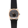 Vintage Rolex Cellini Danaos 18K Rose Gold Black Dial Ladies Quartz Watch