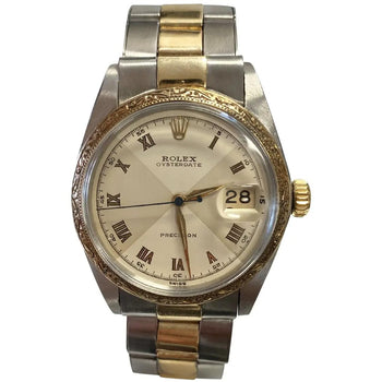 Vintage Rolex Oyster-date Precision Two Tone 34mm Dial – Assay Jewelers