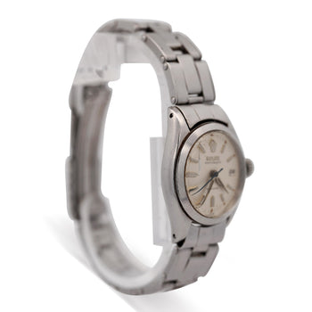 Vintage Rolex Oysterdate Precision 6406 Steel Cream Dial 1960s 24mm Ladies Watch – Assay Jewelers