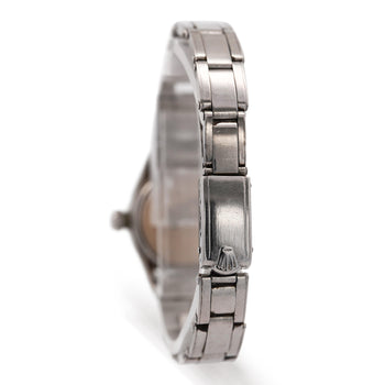 Vintage Rolex Oysterdate Precision 6406 Steel Cream Dial 1960s 24mm Ladies Watch – Assay Jewelers