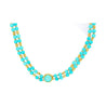 Vintage Turquoise and 14k Gold Bead & Pendant Necklace