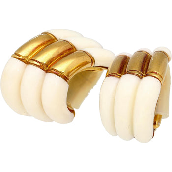 White Agate & 18K Yellow Gold Earring & Link Necklace Jewelry Set – Assay Jewelers