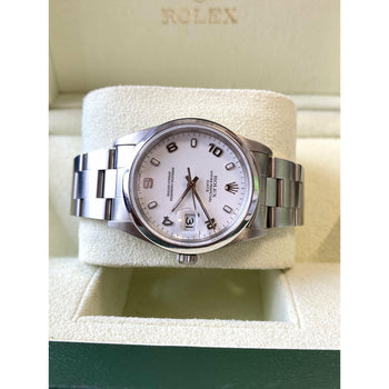 White Face 31mm Rolex Oyster Perpetual Date With Oyster Band – Assay Jewelers