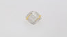 1.2 Carat Round-Cut Diamond Two-Tone Retro Cluster Ring